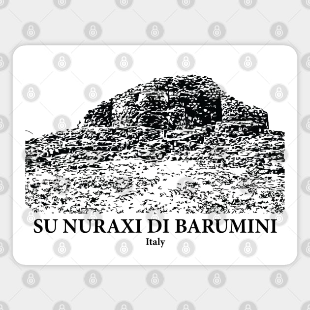 Su Nuraxi di Barumini - Italy Magnet by Lakeric